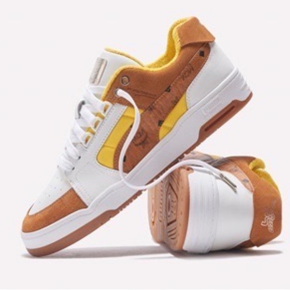 Puma x MCM Slipstream Lo “Show Love” Bright White Vibrant yellow NIB SZ 38 $500 - Picture 5 of 17